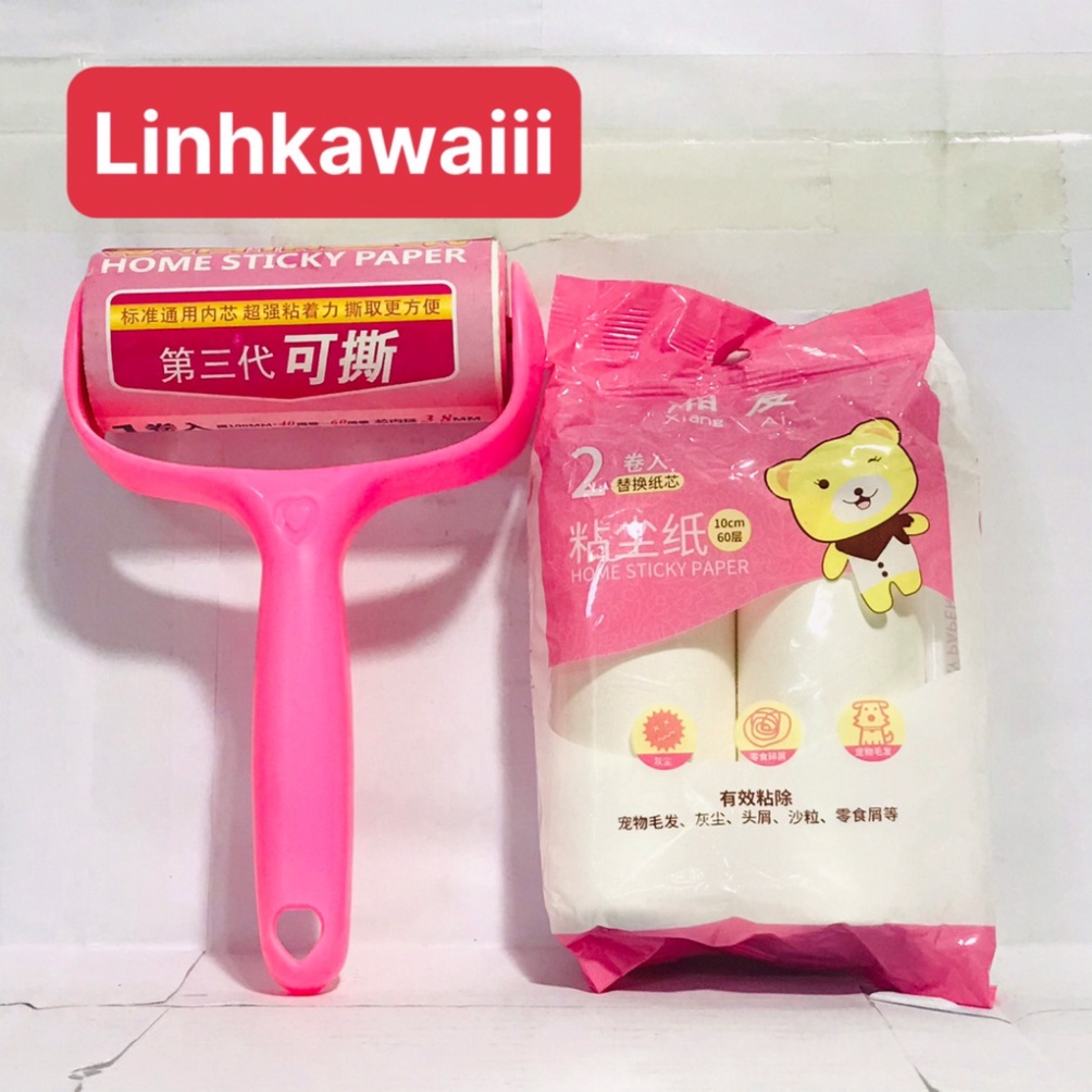 Cây Lăn Bụi Quần Áo Đa Năng Tặng Kèm 2 Cuộn Lau