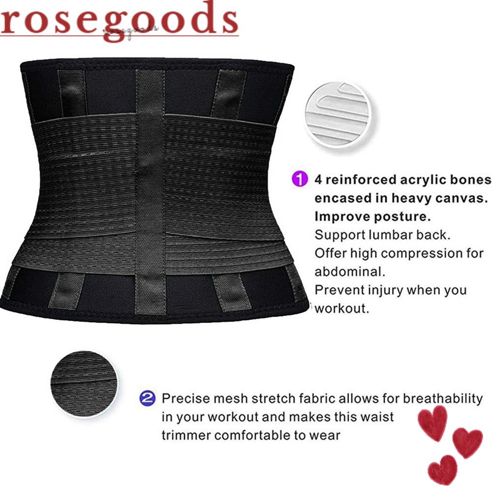ROSE Women's Slimming Belt Body Shaper Tummy Control Slimming Shapewear Tummy Girdle Belt Vest Corset Exercise Abdominal Band Waist Slim Trimmer