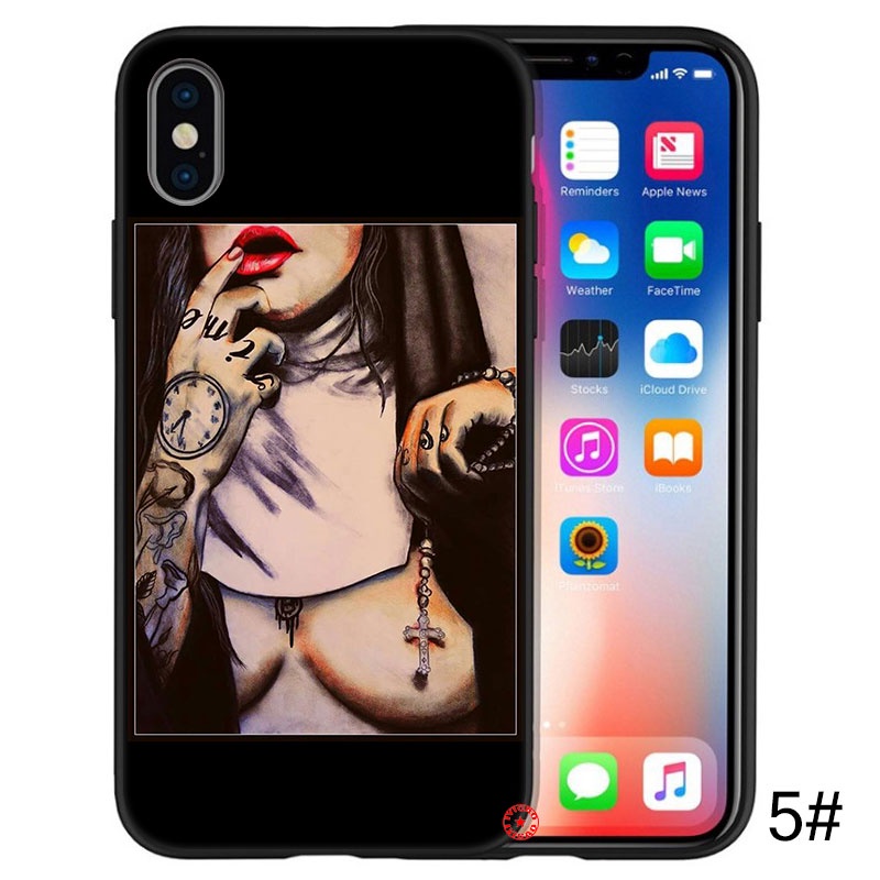 Fn90 Ốp Điện Thoại Silicon Mềm In Hình Cô Gái Quyến Rũ Cho iphone se xr 5 5s 6 6s 7 8 plus 11 pro max