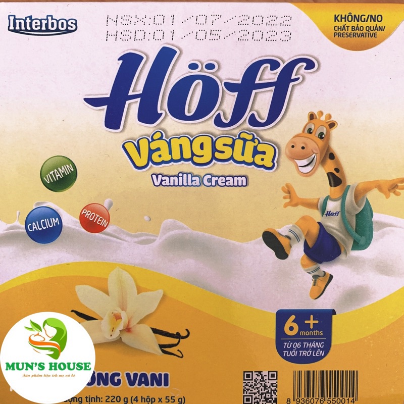 Váng Sữa hoff Vani, Hạt dẻ, Váng sữa non, Váng sữa óc chó