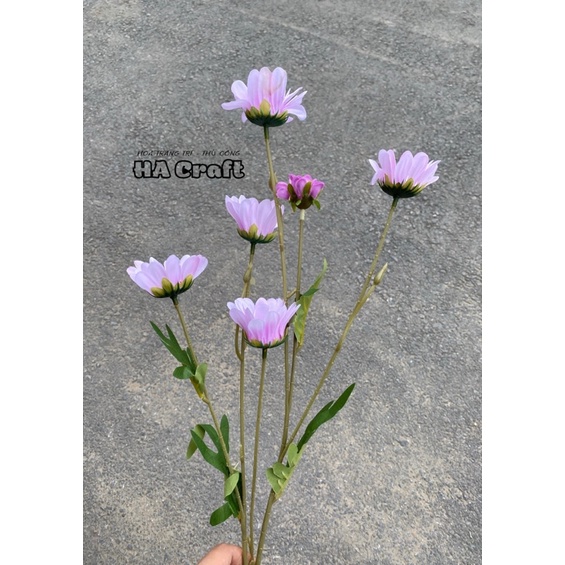 Cành hoa cúc họa mi,vải lụa đẹp,trang trí nhà cửa,decor