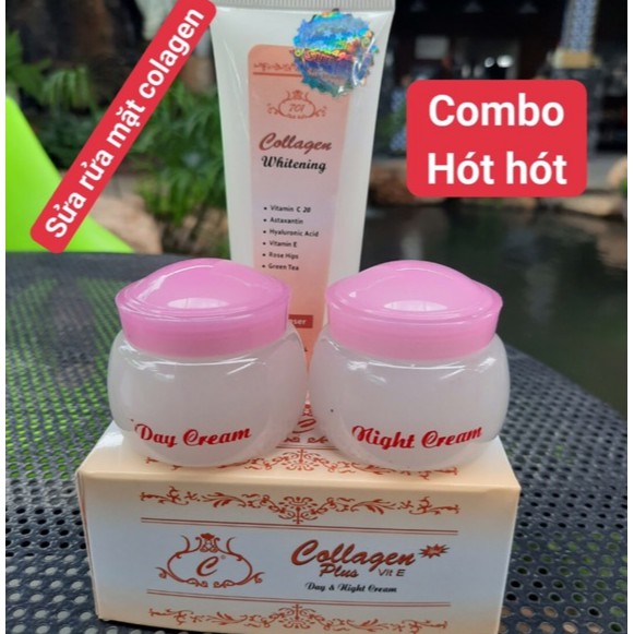 Sữa rửa mặt trắng da collagen whitening