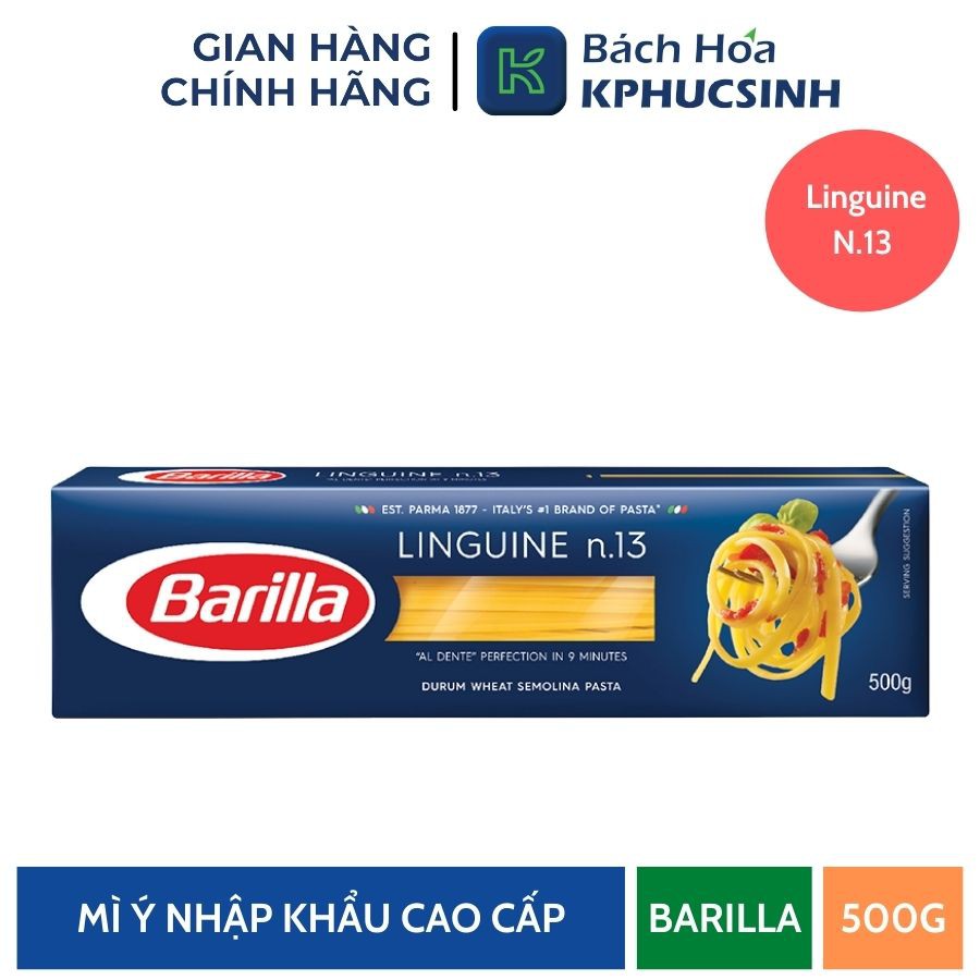 Mỳ Barilla sợi dẹp các cỡ linguine 500g KPHUCSINH - Hàng Chính Hãng