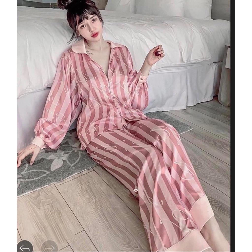 [Mã 11FASHIONSALE giảm 12% đơn 99K] Bộ Đồ Ngủ Pijama Nữ💖Bộ Lụa Tay Dài Tiểu Thư Cao Cấp [Ảnh Thật] [Siêu Đẹp] | BigBuy360 - bigbuy360.vn