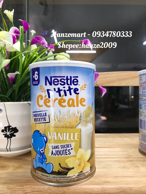 Bột pha sữa / bột lắc sữa Nestle Pháp 400gr cho bé từ 6m+