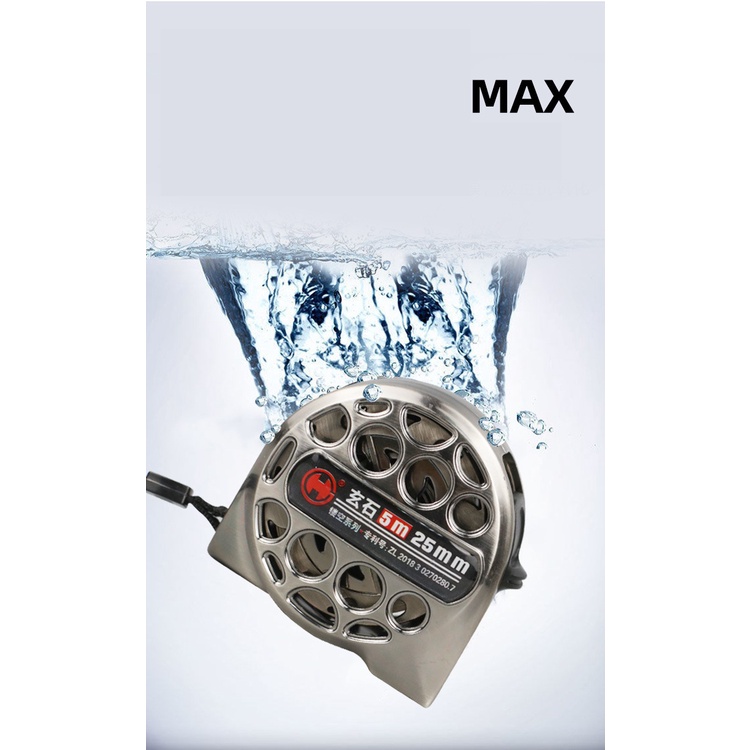 Thước đo thép không gỉ chống nước cao cấp, Thước cuộn carbon thép không gỉ đa năng, Thước đo carbon chống nước