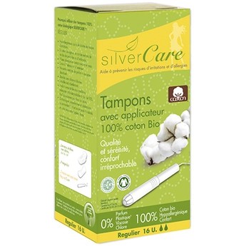 Tampon Hữu Cơ 2,3,4 Giọt Có Cần Đẩy Silvercare