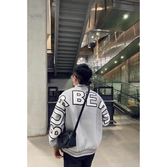 Áo khoác bomber nữ BURBERRY BBR in lo go nổi bật phong cách