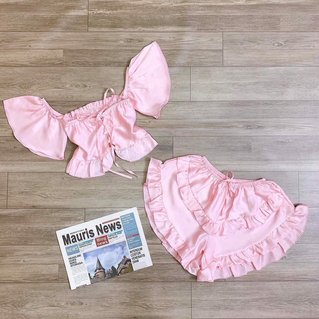 Đồ ngủ sexy 🌺 FREESHIP️️ 🌺 Đồ ngủ sexy lụa satin cánh tiên Freesize dưới 60kg - Linqu Sleepwear | BigBuy360 - bigbuy360.vn