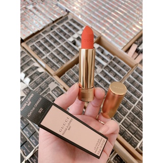 Son Lì Gucci Rouge À Lèvres Voile Mat Màu 302 Agatha Orange