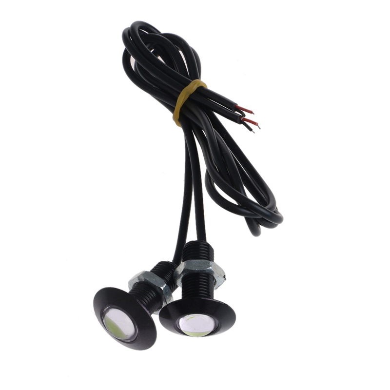 Bộ 2 Đèn LED Tín Hiệu Xe Hơi COB DRL 23mm Chất Lượng Cao