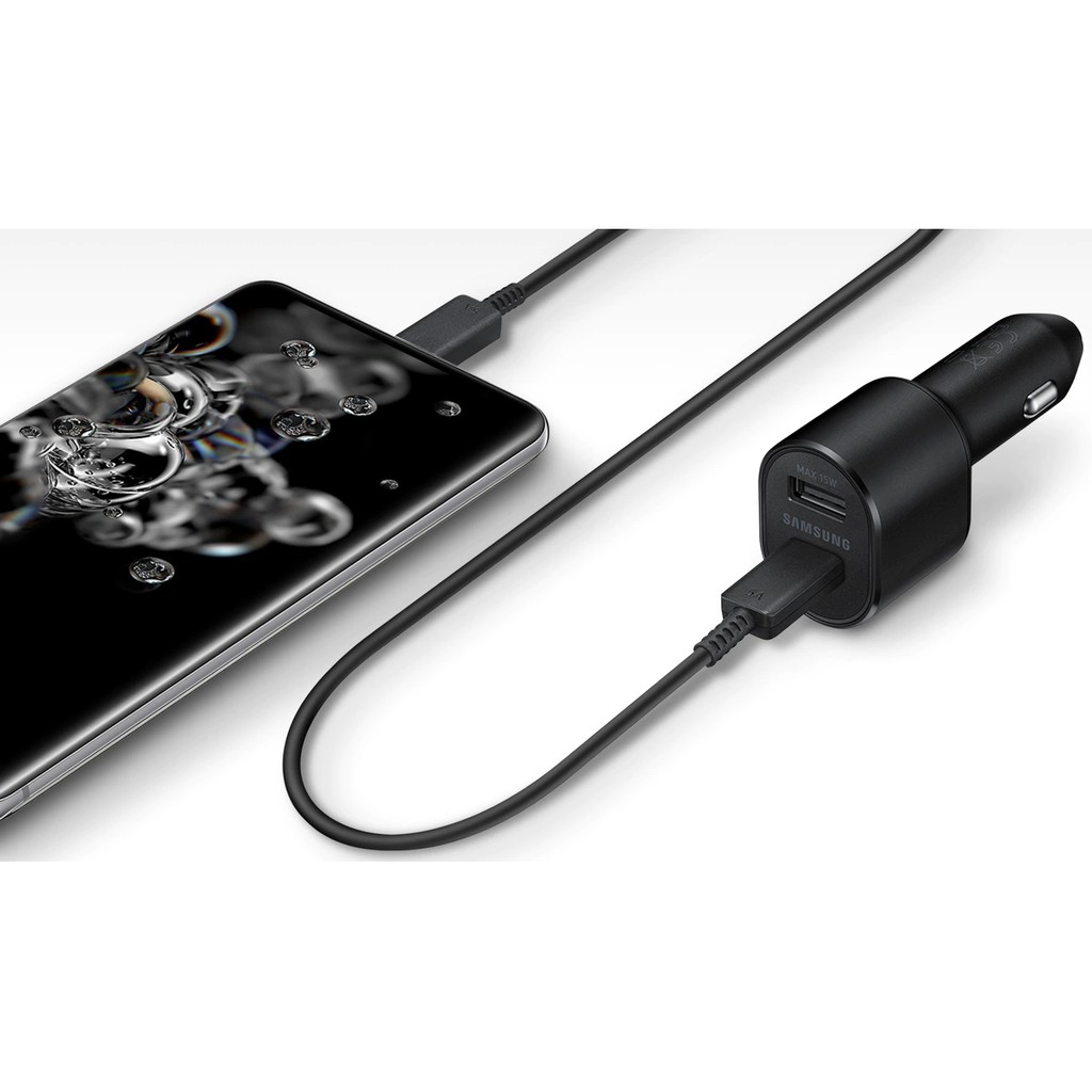 Bộ sạc điện thoại cho ô tô Samsung car charger dual port 45w&15w EP-L5300 nguyên seal - Hàng chính hãng