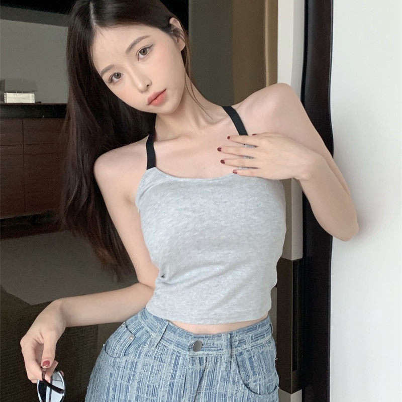 Áo Thun Ba Lỗ Màu Sắc Đơn Giản Phong Cách Thể Thao