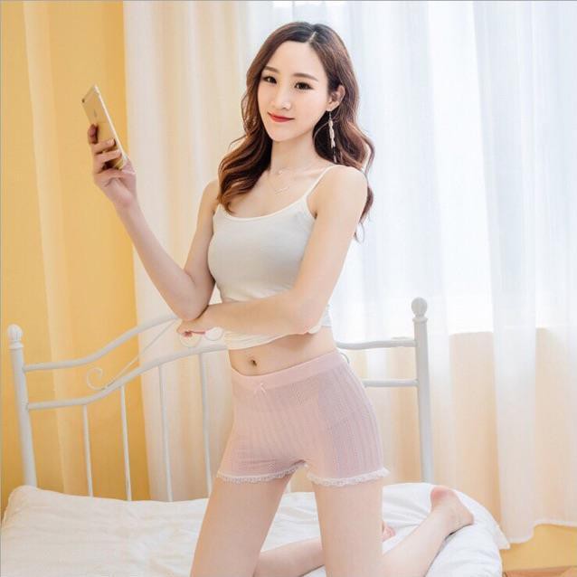 Quần Mặc Váy Siêu Giãn Túi Zip Xuất Nhật