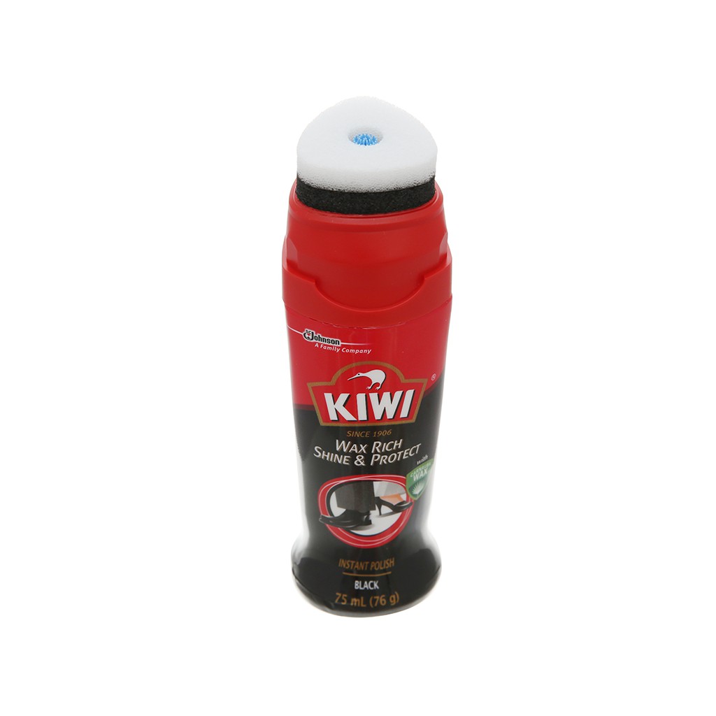 [Xả kho] Xi nước khô nhanh kiwi màu đen đánh bóng & bảo vệ 75ml.