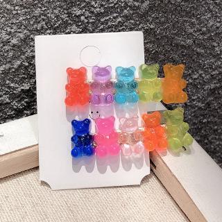 Set 2 Kẹp Tóc Hình Gấu Xinh Xắn Dành Cho Nữ