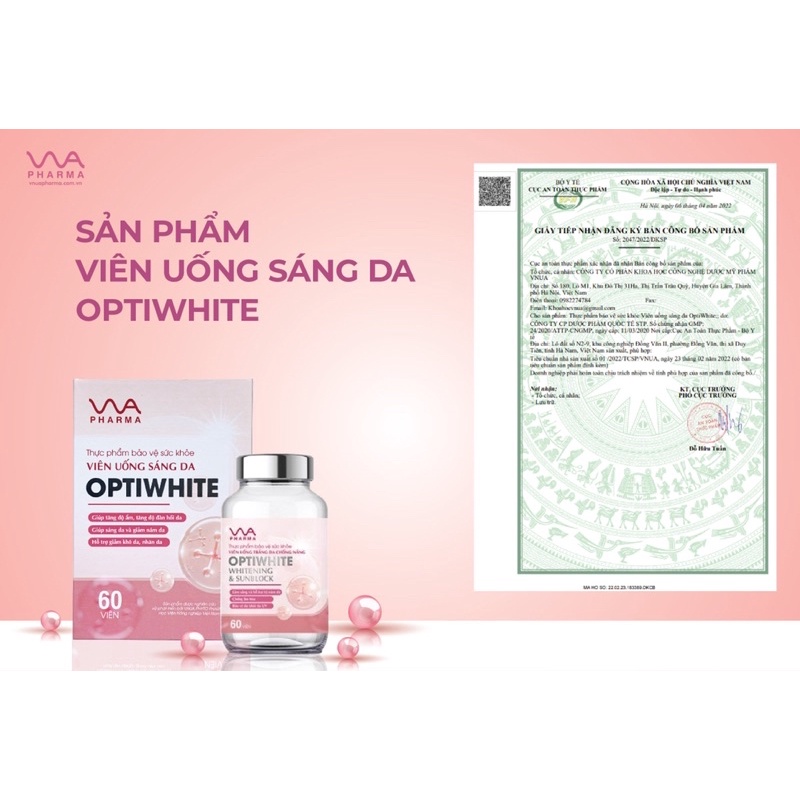 Viên uống chống nắng OPTIWHITE VNUA