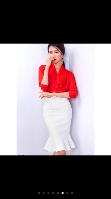 Chân váy đuôi cá dáng dài 60cm đủ màu thời trang | BigBuy360 - bigbuy360.vn