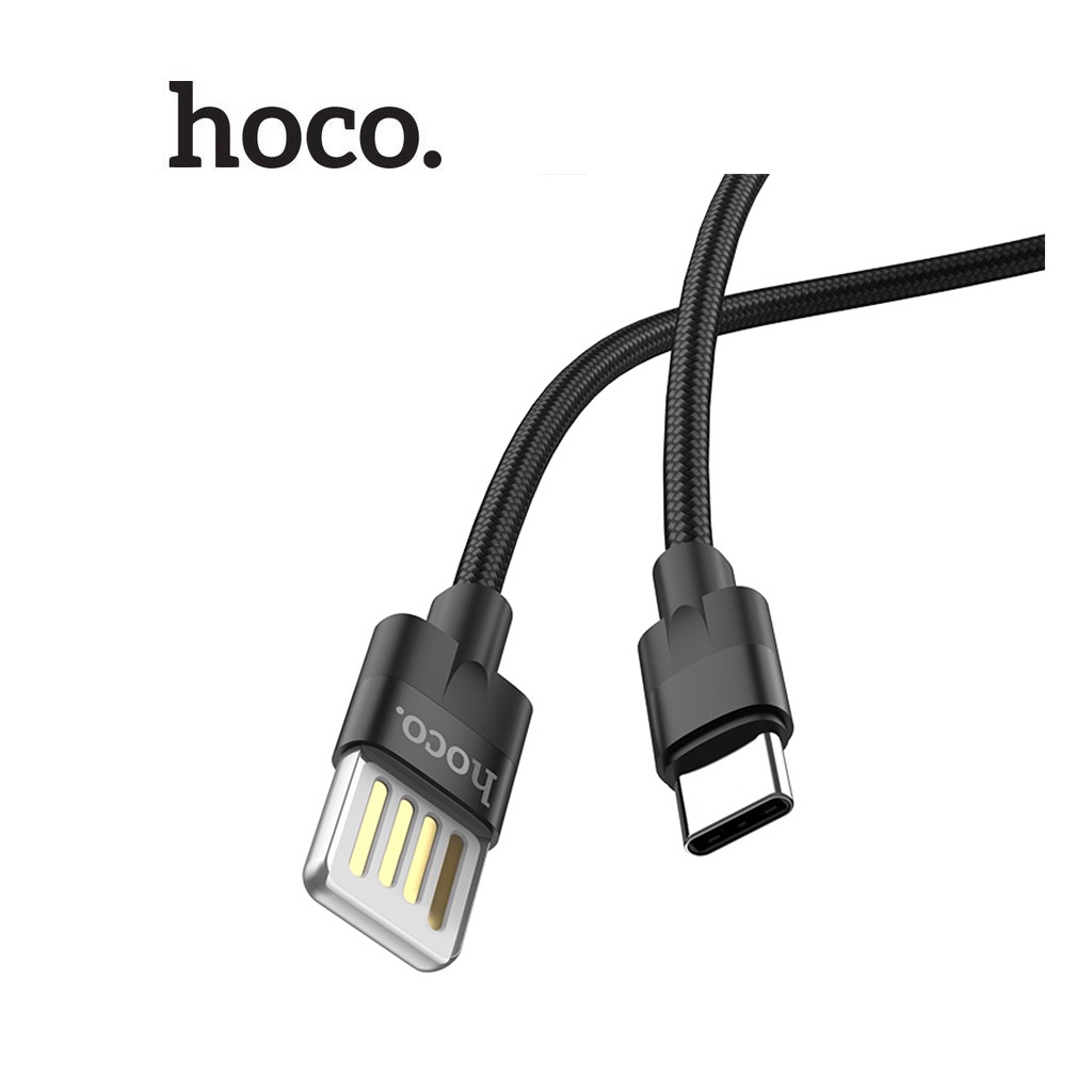 Cáp sạc 2.4A Hoco U55 Type-C bọc dù siêu bền chống gập dài 1.2M cho Android