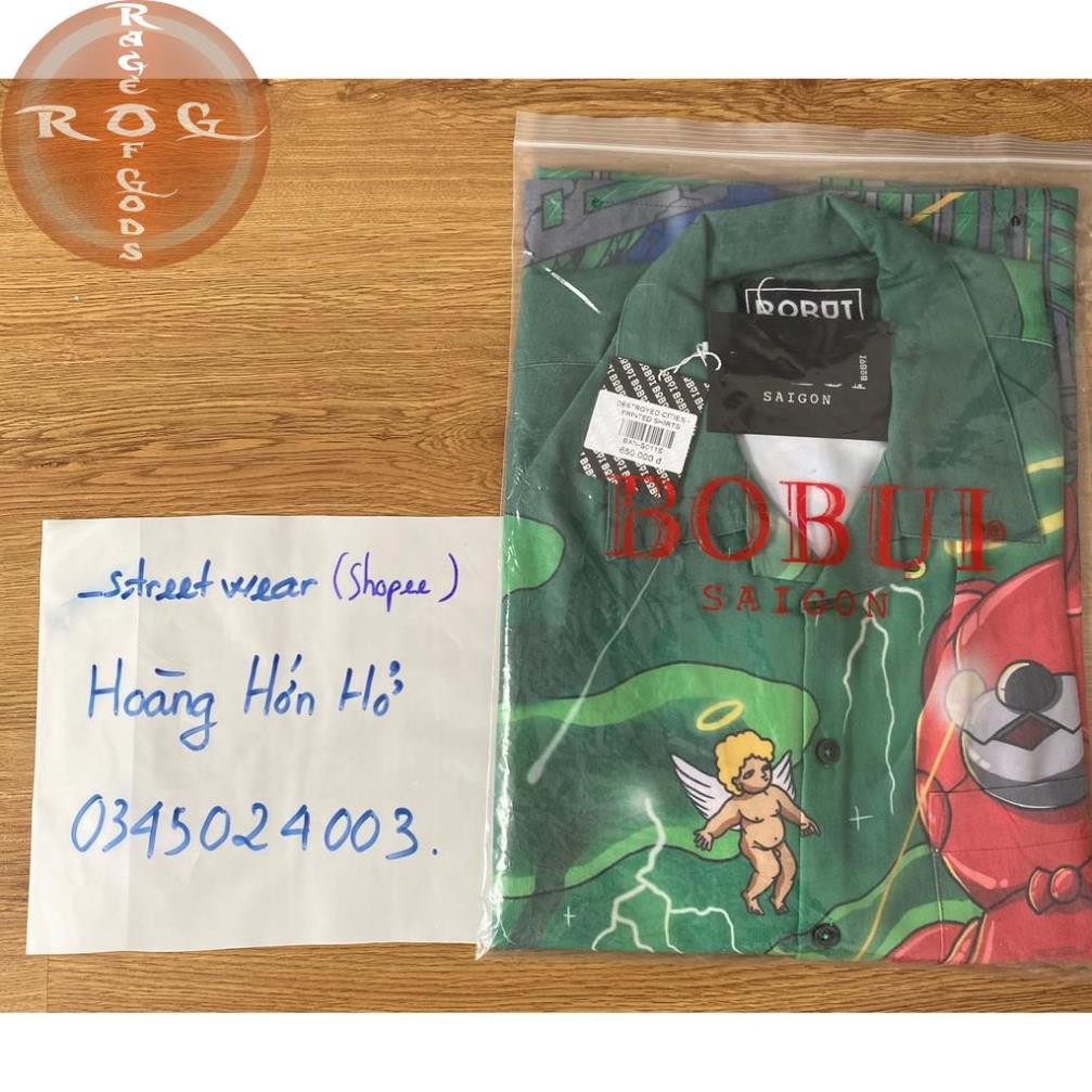 Áo Bobui Sơ mi gấu xanh chính hãng