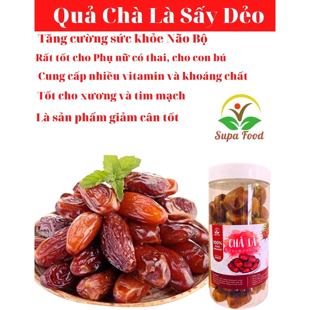 Chà Là Sấy Dẻo Dubai - 1kg Quả chà là sấy dẻo Không Đường Cực Rẻ Ăn Là Mê - OneFood