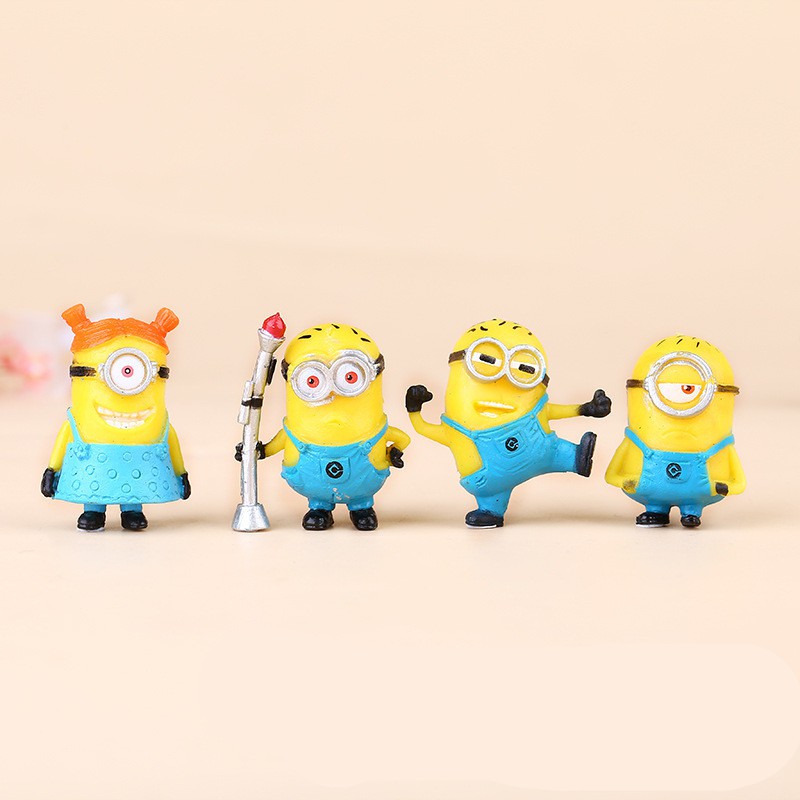 Bộ đồ chơi 12 mô hình Minion dễ thương - Kẻ cắp mặt trăng Despicable vui nhộn cho bé nhập vai và phát triển toàn diện