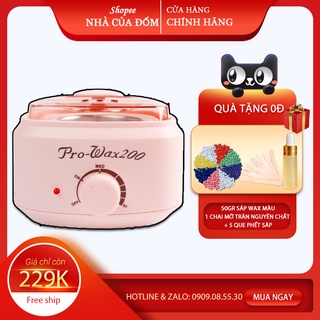 Free sáp và que - nồi nấu sáp wax lông pro wax 200, 400ml chuyên dùng wax lông tay chân nách bikini