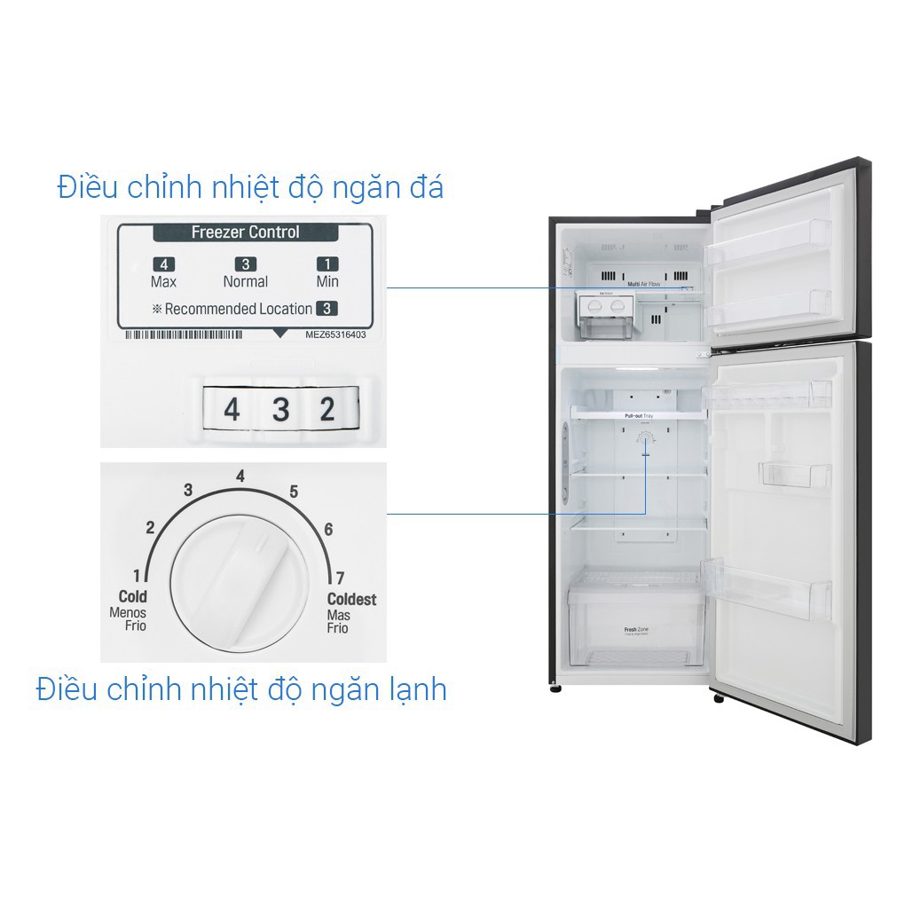 Tủ lạnh LG 2 ngăn GN-M208BL