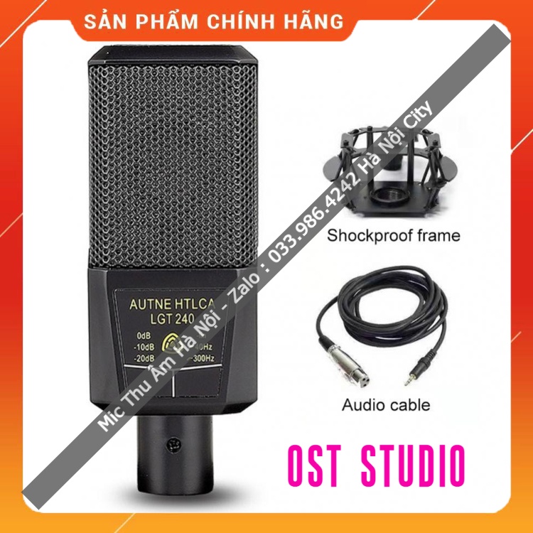 Mic Thu Âm LGT240 Hàng Loại 1 ⚡FREESHIP⚡ Chất Lượng Âm Thanh Cực Hay , Kiểu Dáng Cực Đẹp . Bảo Hành Lên Đến 12 Tháng