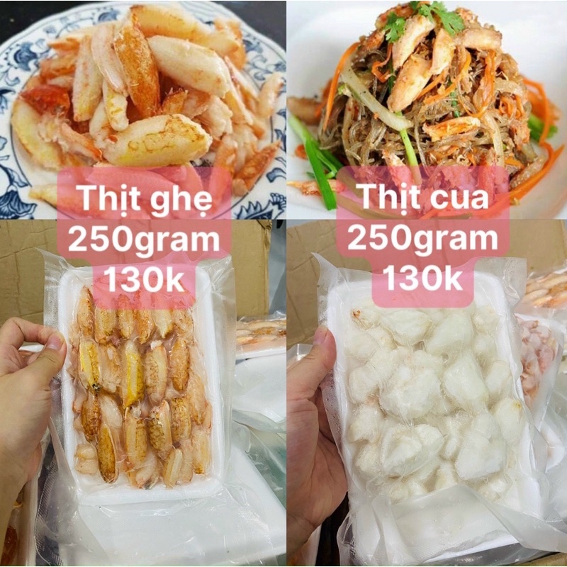 250gram THỊT CÀNG GHẸ / CUA LỘT SẴN ( GIAO HOẢ TỐC SÀI GÒN )