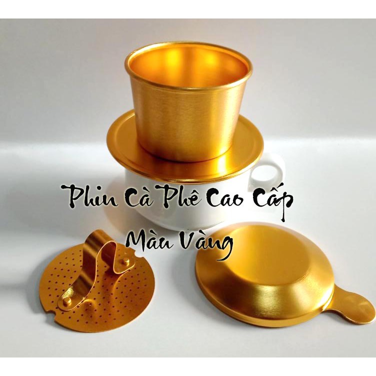 Phin cà phê cao cấp màu vàng cam