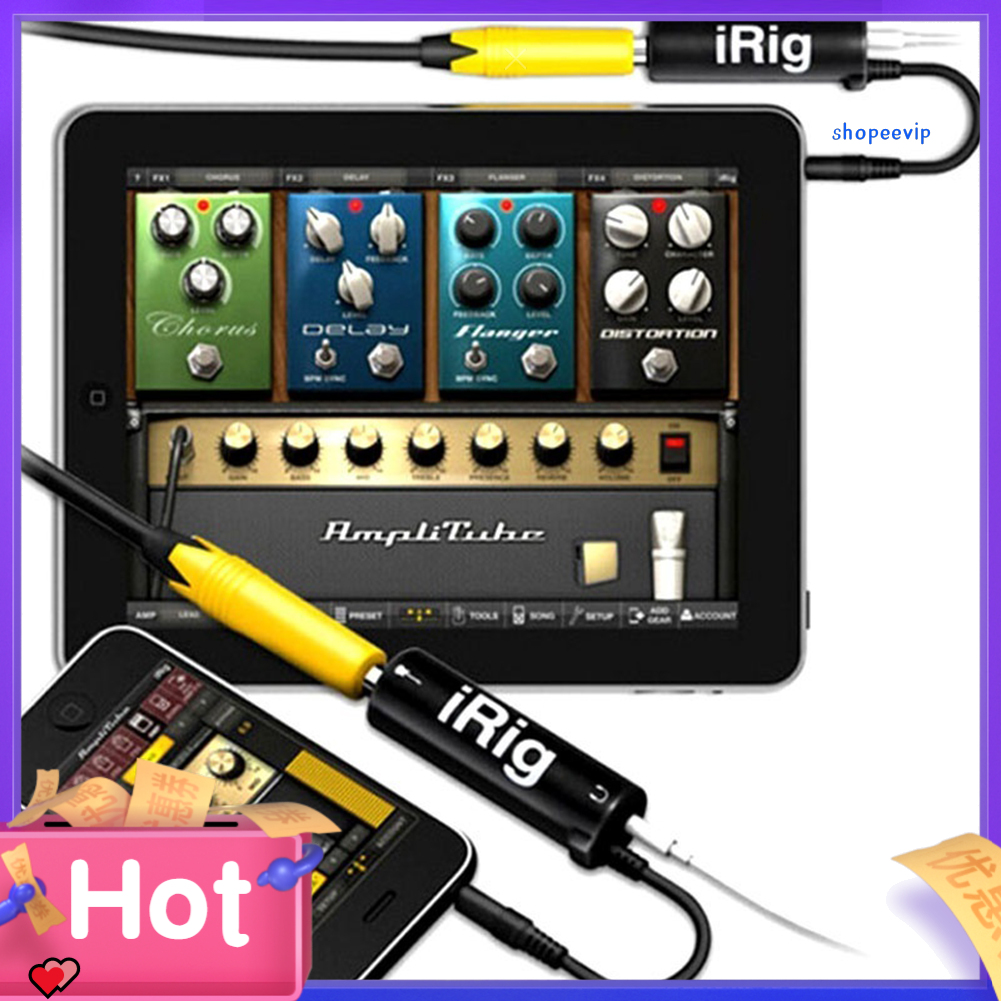 IRIG IPHONE Bộ Chuyển Đổi Âm Thanh Cho Đàn Guitar Điện Tử