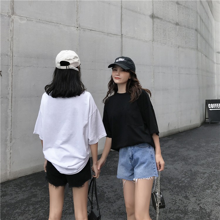 áo thun tay lỡ nam &amp; nữ FOME RỘNG có chọn size, chất thun xịn DT0N14