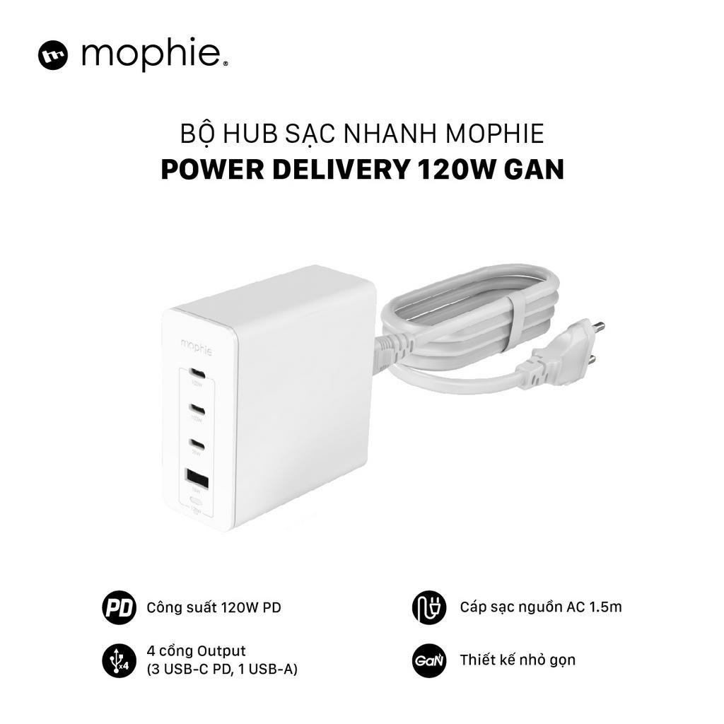 Hub sạc nhanh Mophie Power Delivery 120W GaN