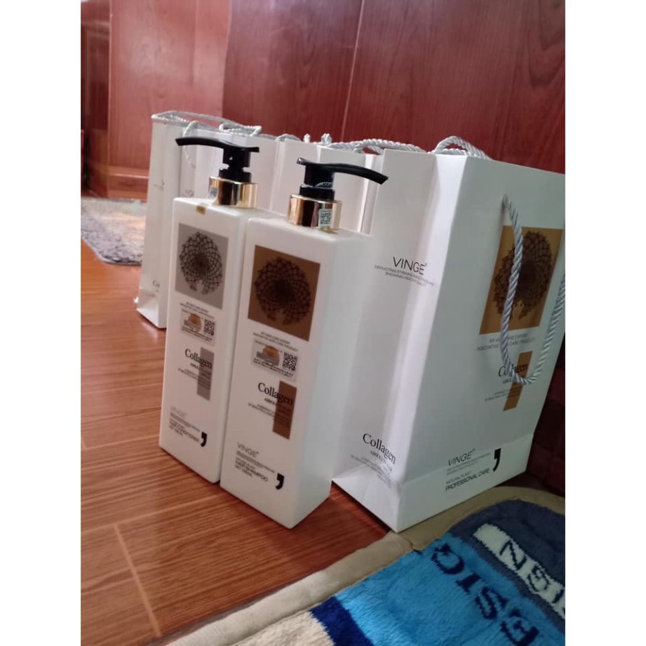 ⚡FreeShip⚡ [Chính Hãng] Cặp Dầu Gội Xả Collagen Vinge 1000ML, Giảm Rụng Tóc, Ngăn Rụng Tóc,Phục Hồi Tóc Hư Tổn | BigBuy360 - bigbuy360.vn