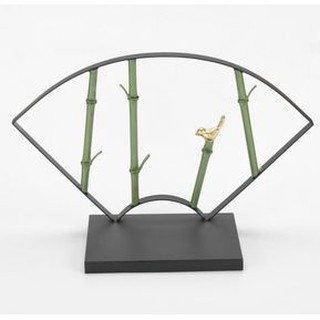 Kệ sắt để bàn để bàn cây trúc hình quạt