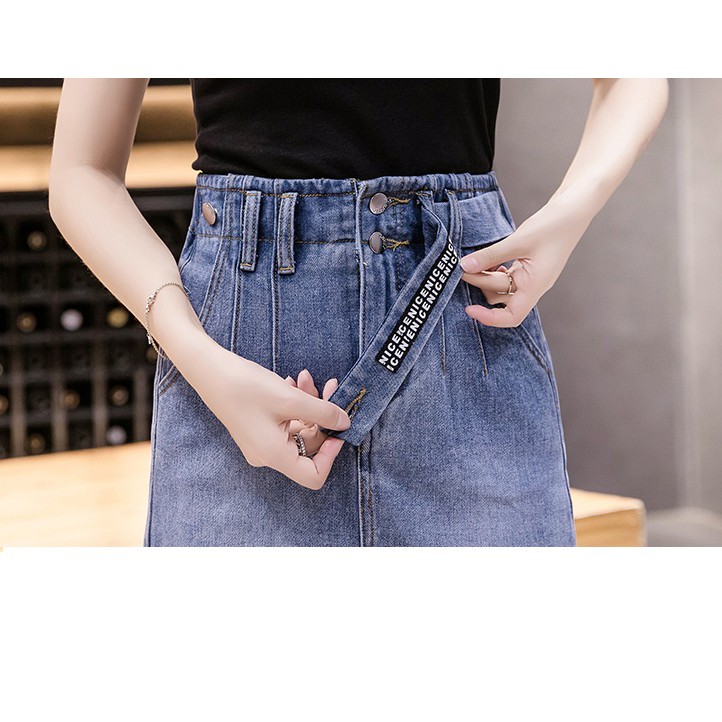 [ĐẸP ĐỘC_CÓ TRỢ SHIP] Chân váy jean ngang gối 05 C030 thiết kế độc đáo cao cấp, tua rua, đính hoa, vải jean dày | BigBuy360 - bigbuy360.vn