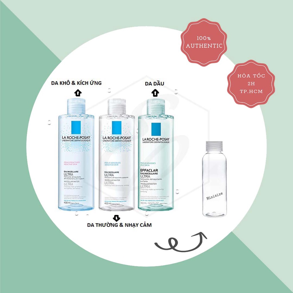 Nước tẩy trang La Roche-Posay Micellar Water Ultra - 400ml