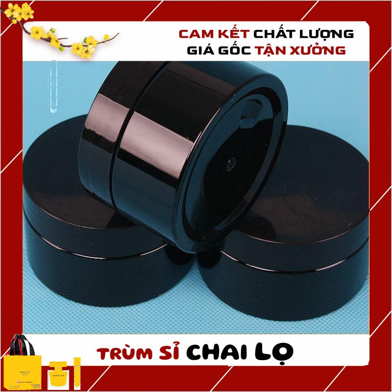 Hủ Đựng Kem ❤ Hủ nhựa pet Đen 100g 200g chiết mỹ phẩm , trum si chai lo