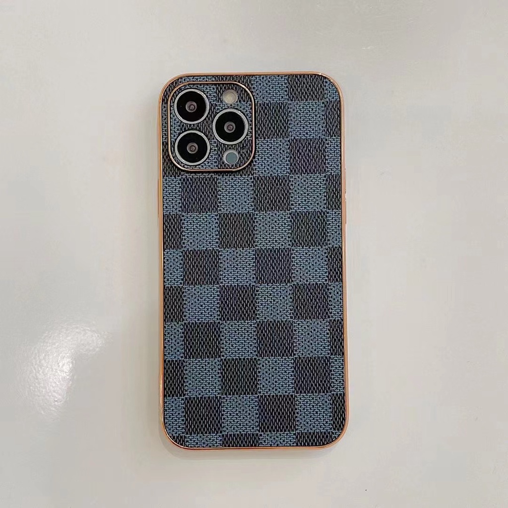 Ốp Điện Thoại Da Mạ Điện Haige Cho iPhone 14 Pro max 13 12 11 Phone Case AirPods 3 Pro 2 1