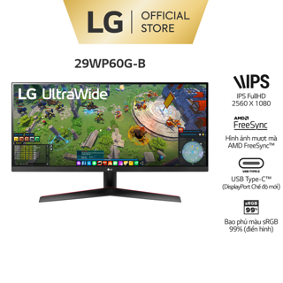 Màn hình LG 29WP60G-B 29'' UltraWide™ IPS 75Hz FHD HDR - Hàng Chính Hãng