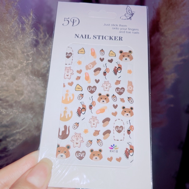 Sticker Dán, Hình Nail Móng Tay Mẫu Mới Siêu Hót [Thanh Vy Nail]