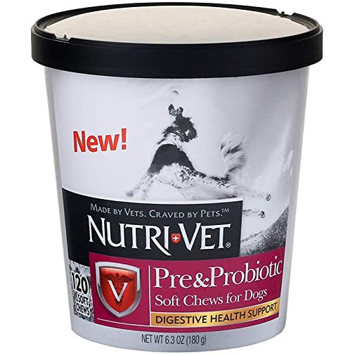 [ Chính Hãng ] Viên Nhai NutriVet PRE & PROBIOTIC cho chó USA 120 viên siêu tiết kiệm