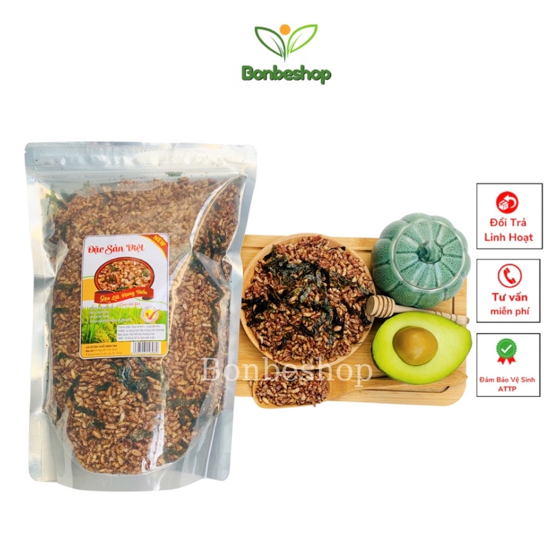 1Kg Gạo Lức Sấy Giòn Nguyên Vị Thơm, Ngon