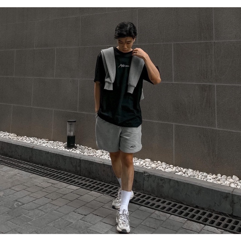 Quần Short Đùi Nam Trơn chất liệu dày dặn thêu logo MVS | BigBuy360 - bigbuy360.vn