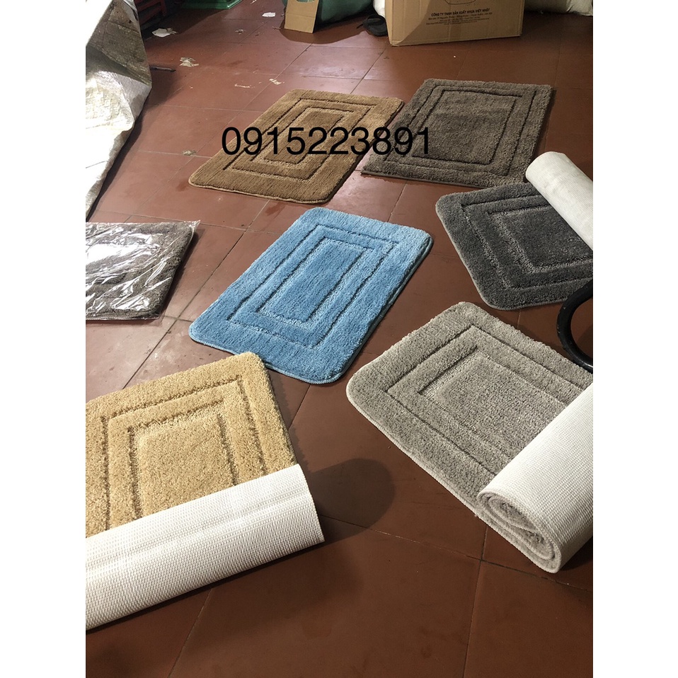 Thảm chùi chân 1 màu Cao Cấp và sang trọng - kết hơp sợi nen siêu thấm hút kt 40x60,50x70 và 50x120cm