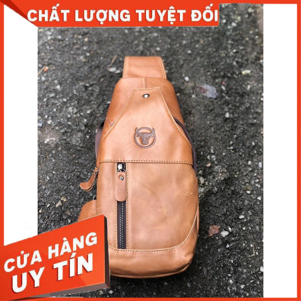 Túi Đeo Chéo Trước Bụng , Da Bò Cao Cấp 100% MS : #006 .