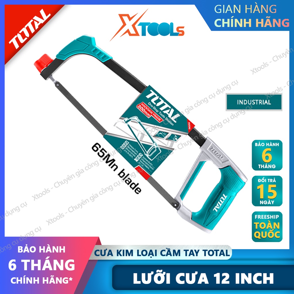Cưa sắt kim loại cầm tay TOTAL THT541026 12inch hợp kim chống rỉ sét va đập thao tác cưa cắt nhanh chóng hiệu quả cao