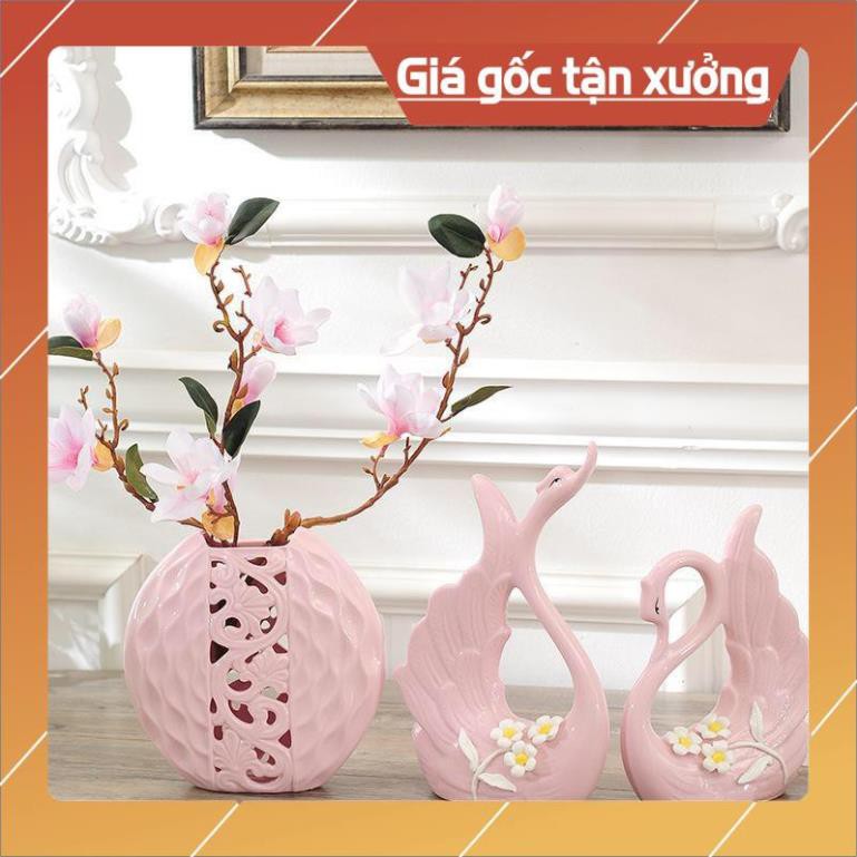 Thiên nga gốm sứ decor