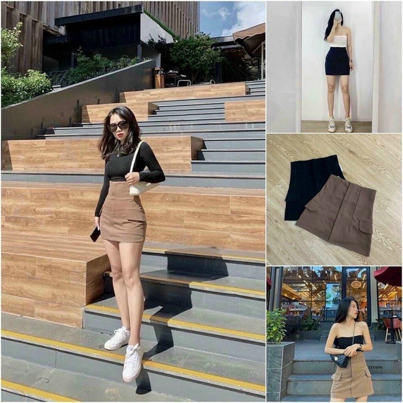 CHÂN VÁY 2 NẮP TÚI SIÊU HOT | BigBuy360 - bigbuy360.vn